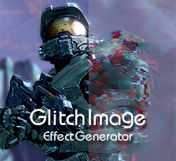 图片信号故障特效PSD模板：Glitch Image Effect Generator